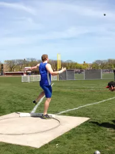 Senior Tim Nedow will compete in the shot put and discus events on Saturday.