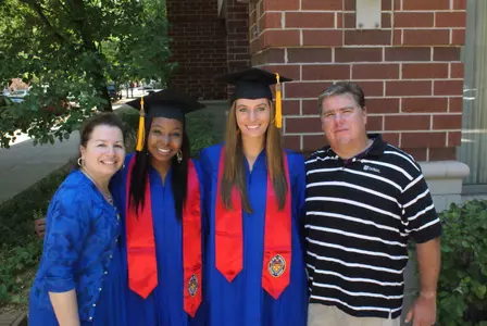 Graduating seniors -- Gia McKnight and Cali Gustafson were two of seven Blue Demons who earn ITA Scholar-Athlete honors.
