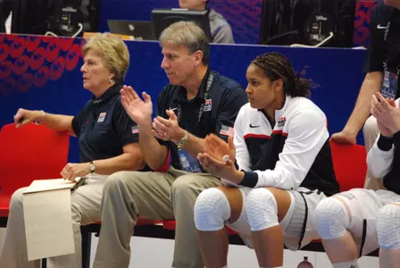 DePaul head coach Doug Bruno serves as an assistant for the USA National team.