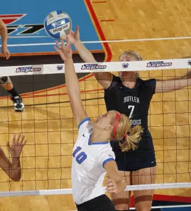 Aubree Hord tallied a season-high 35 assists. The Blue Demons fell to Butler 3-2 on Saturday.