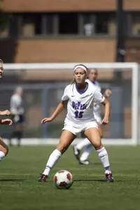 Kylie Nordess appeared in 13 matches for the Blue Demons in 2011.