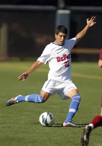 Art Garza has anchored the Blue Demon backline this season.