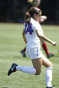 Cicinelli registered her first collegiate goal--the game-winner--on Sunday.
