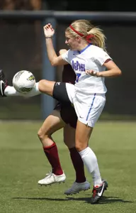Freshman Elise Wyatt scored her first two collegiate goals.
