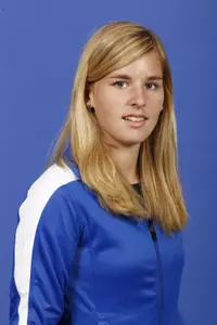 Sophomore Carolin Neumann (pictured) and Matea Cutura will meet in an all-DePaul final in Sunday's Flight A Championship
