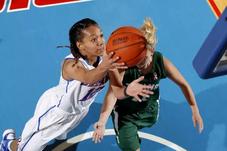 Brittany Hrynko's season-high 23 point night carried DePaul to its 10th straight win at home