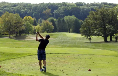 Moritz Ackerhans is one of 16 players tied for 17th place after one round of action at the Erin Hills Intercollegiate