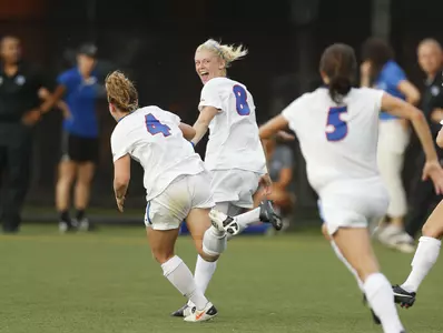 Rachel Pitman scored her second goal in the last two games in DePaul's 2-0 victory over Villanova on Sunday.