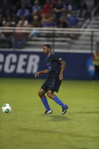Anthony Hunter is one of seven Blue Demons who have scored a pair of goals in their balanced attack.