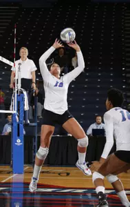 Colleen Smith recorded her fourth double-double of the season in Friday's win versus St. John's.