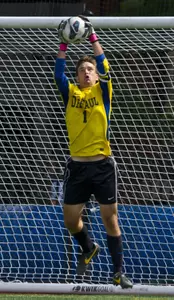 Senior Eric Sorby will look to keep the zero one last time Friday against No. 10/19 Marquette.