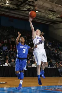 Megan Rogowski had a team-high 18 points, hitting four three-pointers.