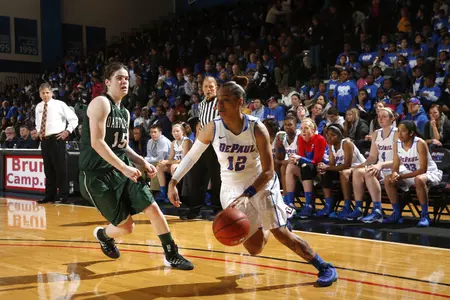 DePaul hosted its annual women's basketball Field Trip Day on Monday, Dec. 16 at McGrath-Phillips Arena, where a capacity crowd filled with Chicagoland grade school kids cheered the Blue Demons to victory.