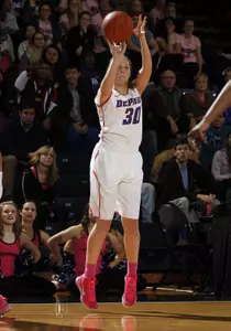Megan Podkowa and the Blue Demons host No. 2/2 Notre Dame on Sunday.