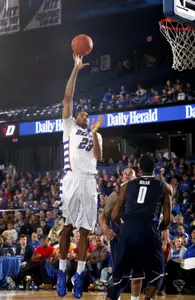 The Blue Demons and Cardinals play at 8 p.m. Wednesday night at Allstate Arena.