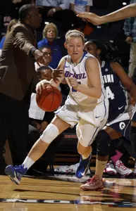 Megan Rogowski led the Blue Demons with 21 points against Georgetown.