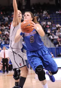 Anna Martin scored nine points in DePaul's 94-61 loss to UConn on Sunday.