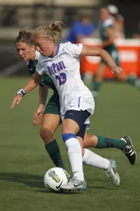 Ashleigh Goddard had a golden goal and an assist in Sunday's 3-2, double-overtime win over Colgate.