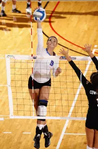 Sophomore Abbie Fleener posted a match-high 18 kills to help DePaul to a 10th-straight win to start the year.