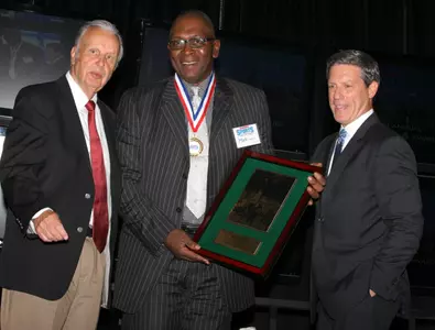 DePaul basketball legend Mark Aguirre was inducted into the Chicagoland Sports Hall of Fame on Sept. 18.