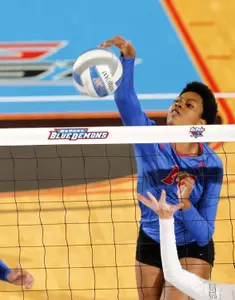 Redshirt freshman Randi Leath hit .364 and led the Blue Demons with 14 blocks at the DePaul Invitational last weekend.