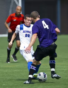 Simon Megally will be battling in the midfield for DePaul Friday night at Illinois-Chicago.