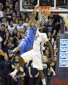 The Blue Demons host Xavier at 3 p.m. Monday at Allstate Arena.
