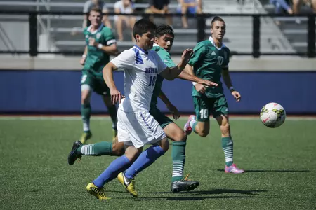 Erik Rodriguez led the Blue Demons on Saturday with five shots and two shots on goal.