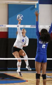 Saige Gallop leads the Blue Demons into home matches against Creighton and Georgetown this weekend.