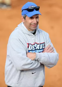 Head coach Eugene Lenti will toe the coach's box for the 34th year for the Blue Demons this season.