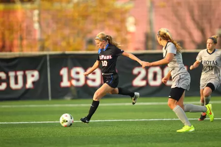 BIG EAST Championship Offensive Most Outstanding Player Amber Paul will set her sights on Wisconsin Saturday.