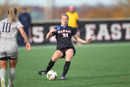 Sophomore forward Abby Reed needs one more goal to set a new single-season record at DePaul.