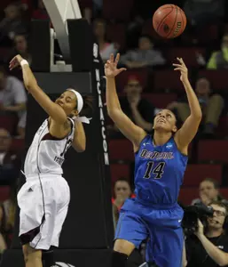 Jessica January scored a career-high 24 points in DePaul's 76-68 loss to Texas A&M Friday night.