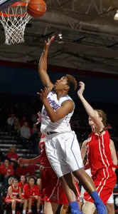 The physical Centrese McGee is looking to impact Tuesday's game against Bradley with her energy and hustle.