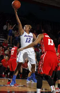 With a team-high average of 5.8 assists per game, Chanise Jenkins will lead the Blue Demons into a 7 p.m. matchup with the Jackrabbits on Saturday night.