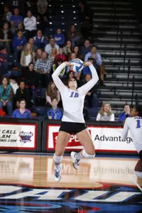 Colleen Smith came one dig shy of notching her 11th double-double of the season on Saturday night at Marquette.