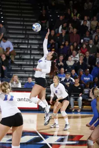 Saige Gallop has been a leader both on and off the court for the Blue Demons this season.