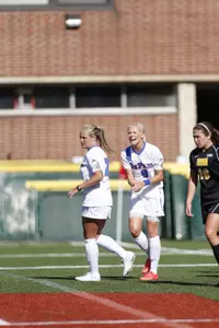 Elise Wyatt (left) and Rachel Pitman were named to the NSCAA Scholar All-America Team on Wednesday.