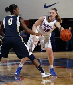 Megan Podkowa dished out a career-best five assists in DePaul's 74-63 win at Providence on Saturday.
