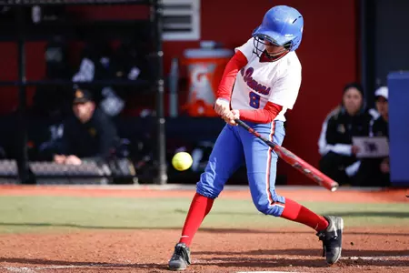 Megan Coronado cracked her first hit of the season in Friday's setback.
