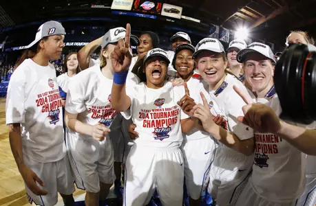 Women's basketball winning the conference title was the first leg of DePaul's BIG EAST Triple Crown.