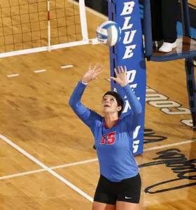 Setter Colleen Smith leads DePaul in assists per set (9.38) and attacking percentage (.706).