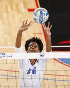 Randi Leath leads the Blue Demons into action at the Evansville Invitational, Sept. 12-13.