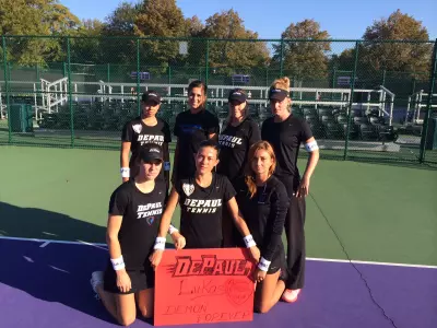 DePaul won four pools over the weekend in Evanston.