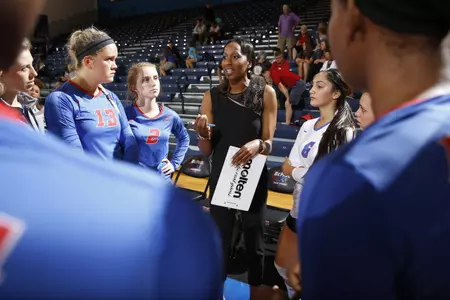 Head coach Nadia Edwards and the DePaul volleyball team are hosting open clinics on Oct. 5 and Oct. 12 at 1 p.m.