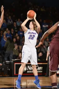 Brooke Schulte has appeared in all 19 games this season and is averaging 6.6 points. DePaul hosts Creighton on Friday at 8:15 p.m.