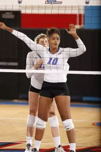 Jasmine King competes this weekend after setting season-highs against Xavier Wednesday night.