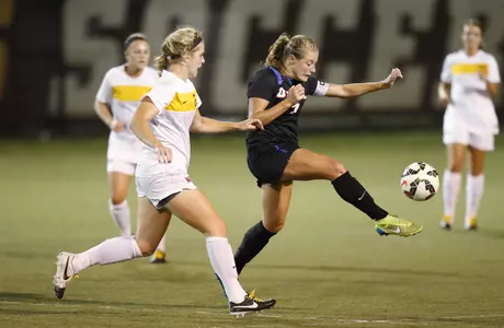 Elise Wyatt set the all-time career record for goals at DePaul and has been named NSCAA National Player of the Week.