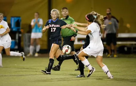 Jessie Schmidt scored the game-winning goal in overtime Friday for a 2-1 victory over Marquette.