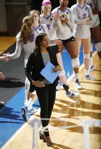 Nadia Edwards and DePaul volleyball host the second annual holiday camp.